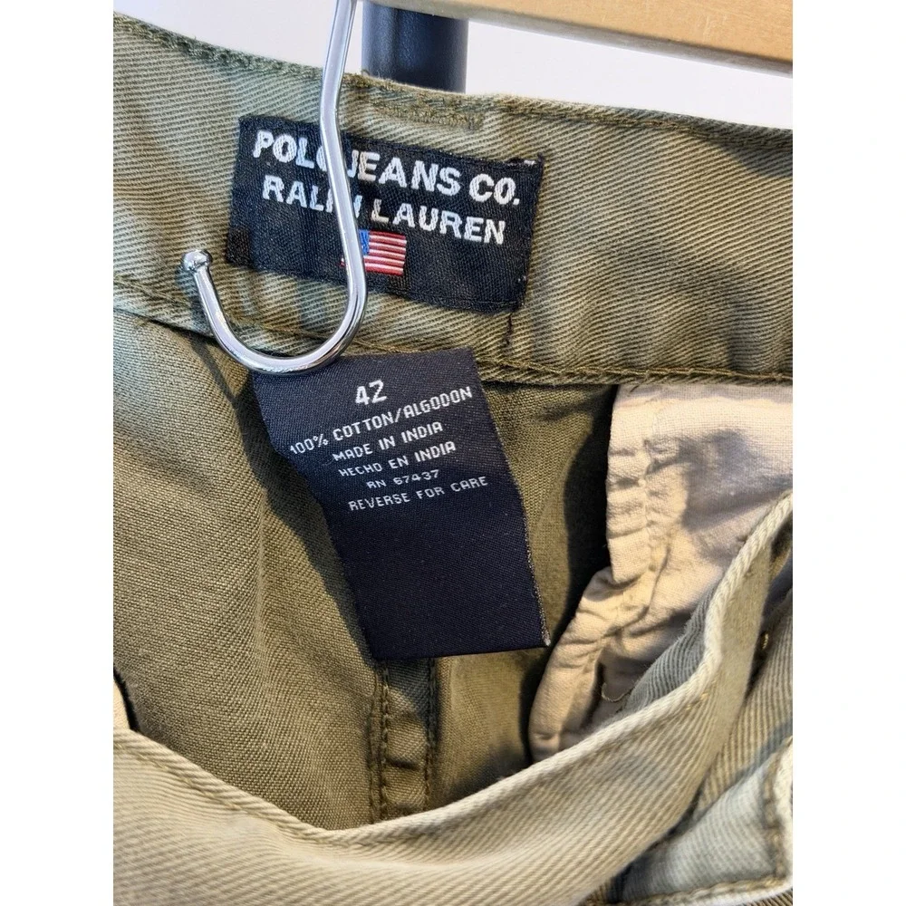 Polo Ralph Lauren men's army green cargo short Size 42 x 13